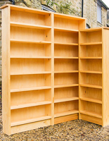 High-quality hand-crafted bookcases and Shelving